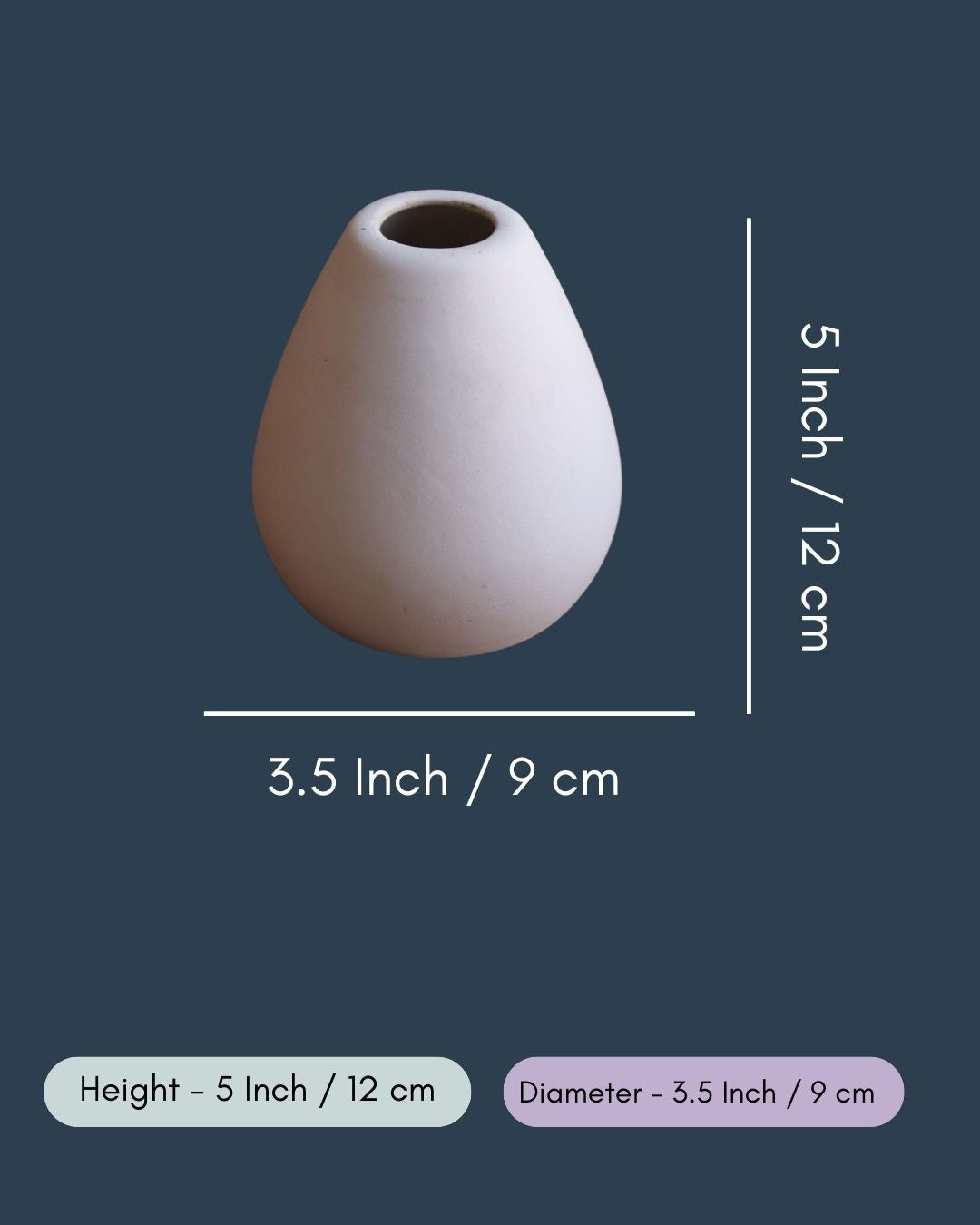 Esoteric Vase Tall - White