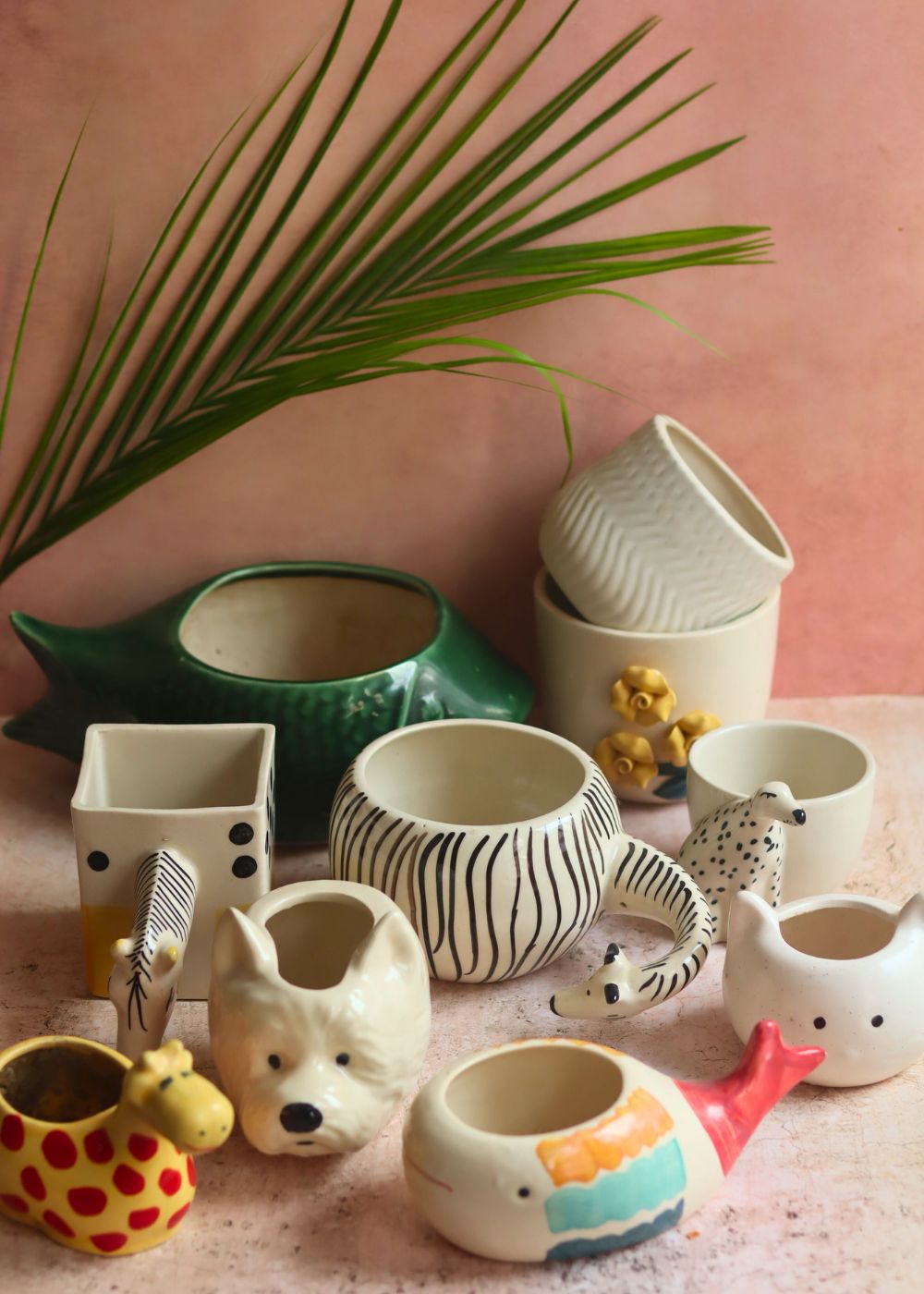 Set of 10 Pinteresty Planters (for the price of 7) made by ceramic