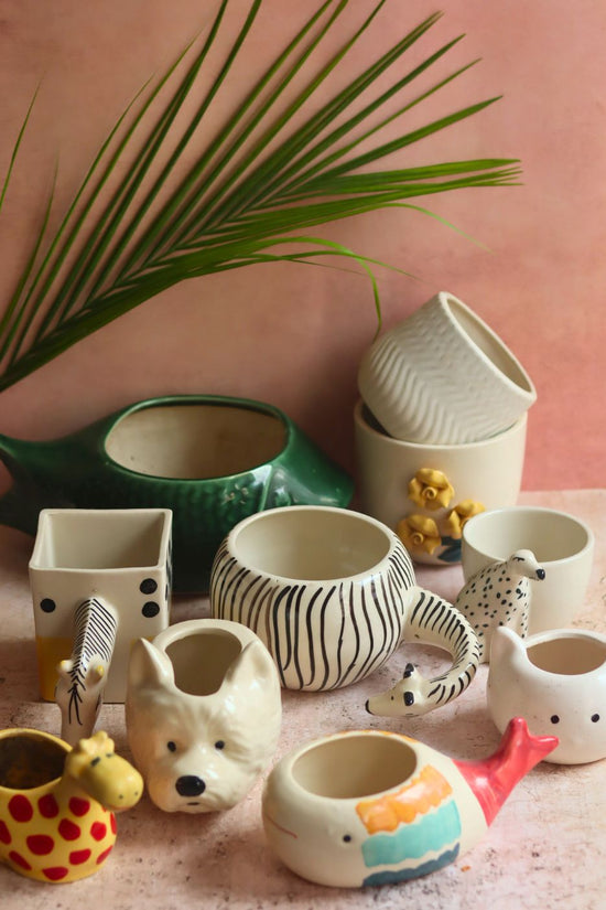 Set of 10 Pinteresty Planters (for the price of 7) made by ceramic