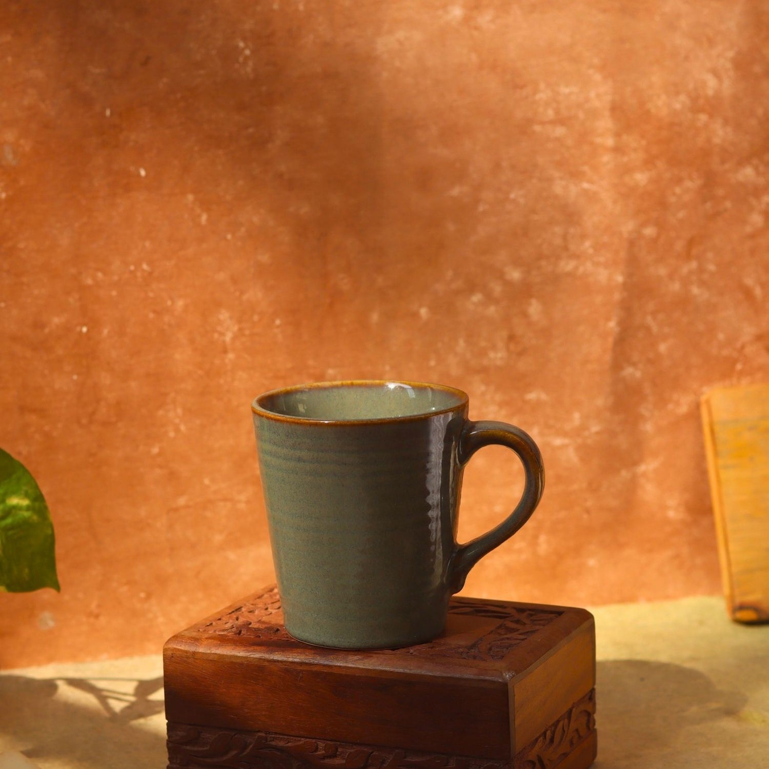 handmade Olive coffee mug 