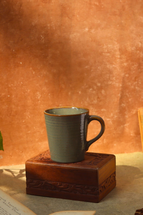 handmade Olive coffee mug 