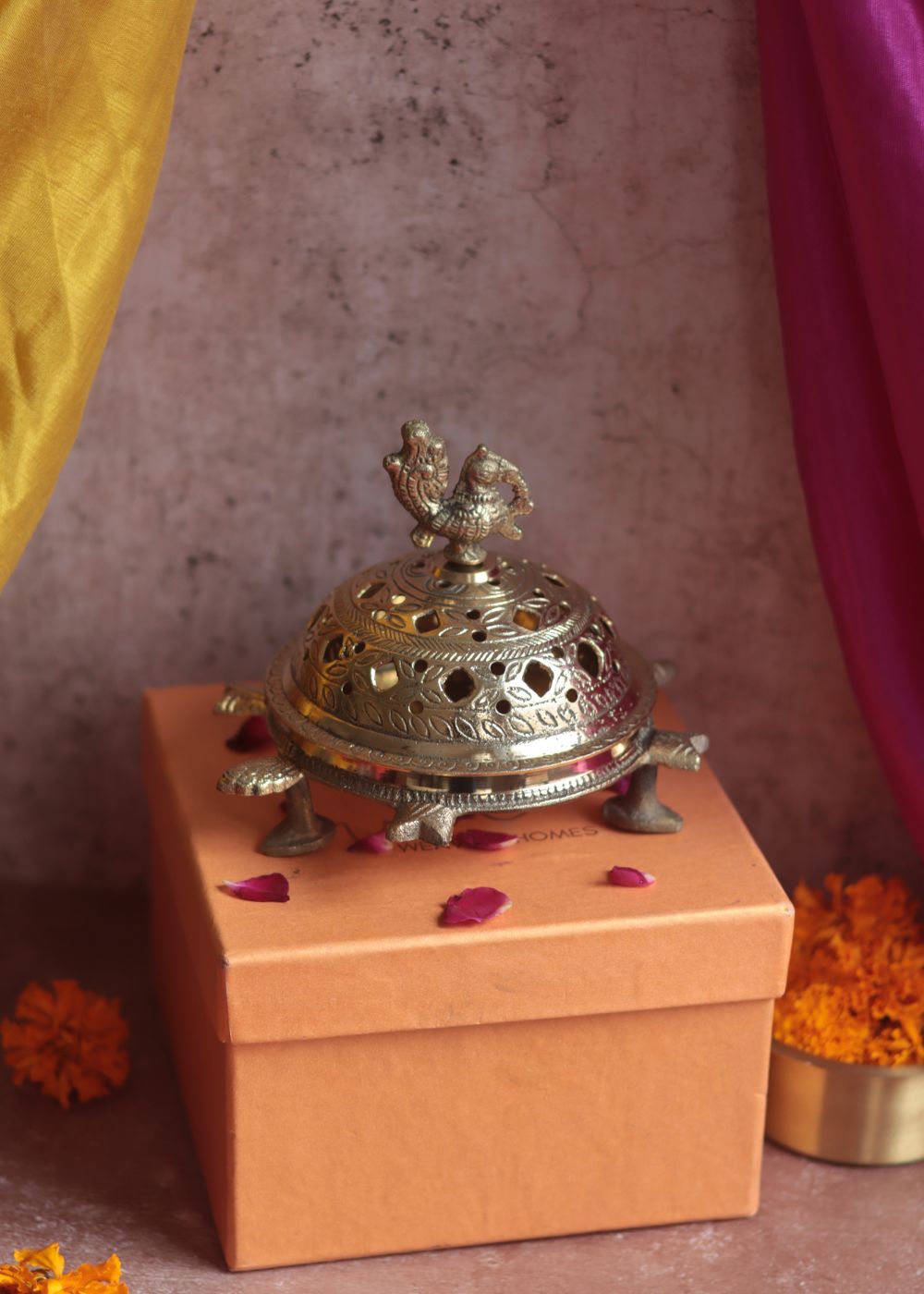 Tamra Dhoop Daan Diwali Gift Box made by brass