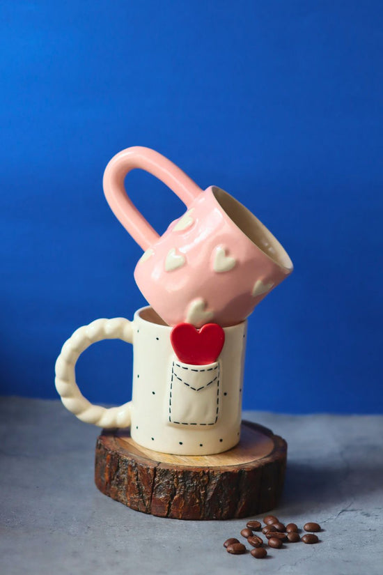 Love Letter & Pastel Pink Heart Mug with premium quality material