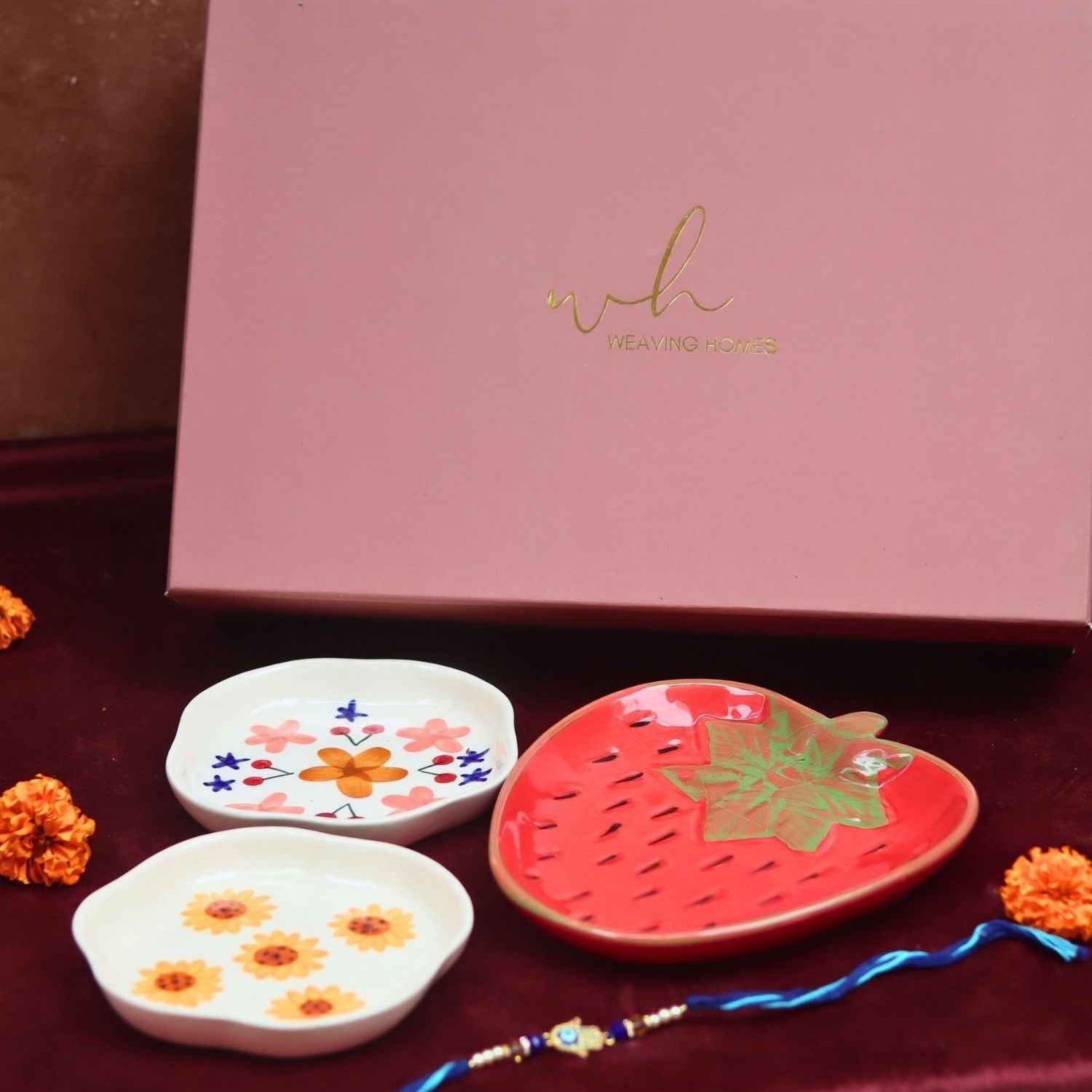The Blissful Bloom Luxe Rakhi Gift Hamper