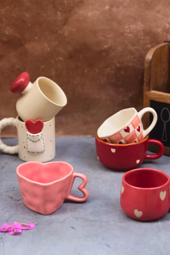 Set of 6 Sips of Love Mugs (for the price of 5) with premium quality material