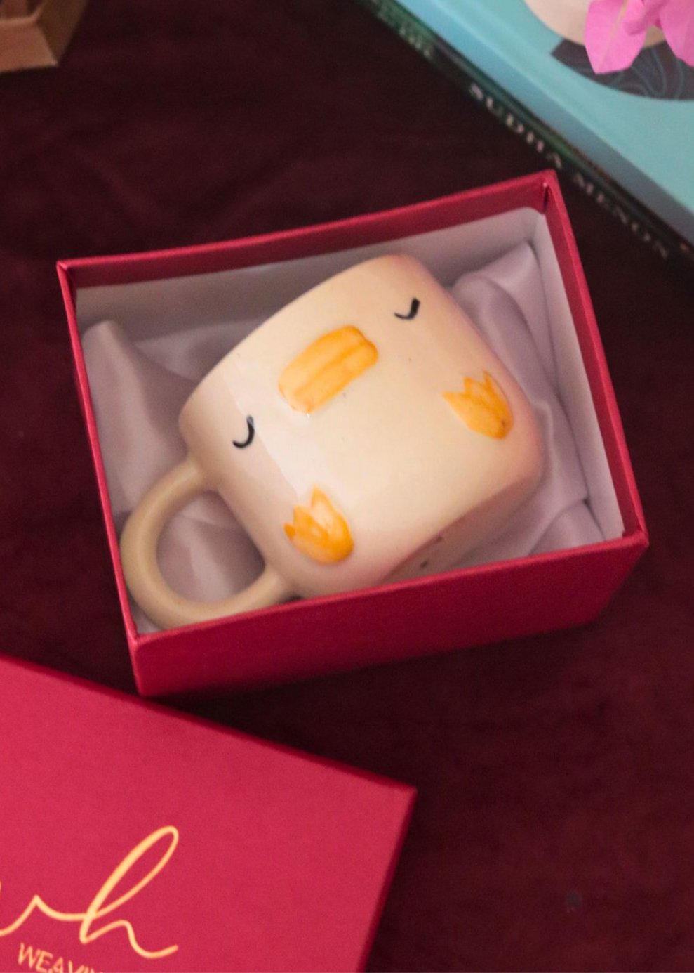 Quack Quack Mug in a Gift Box made by ceramic