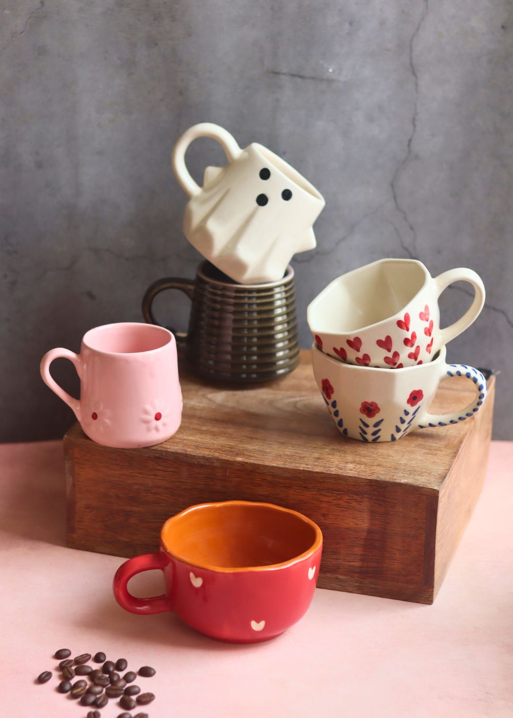 handmade Buy 5 Bestselling Cute Mugs & Get a mug free