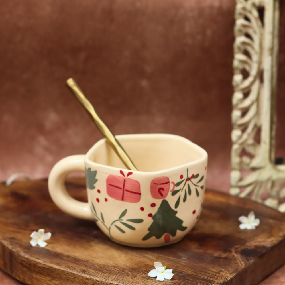 Cozy Christmas Mug made by ceramic