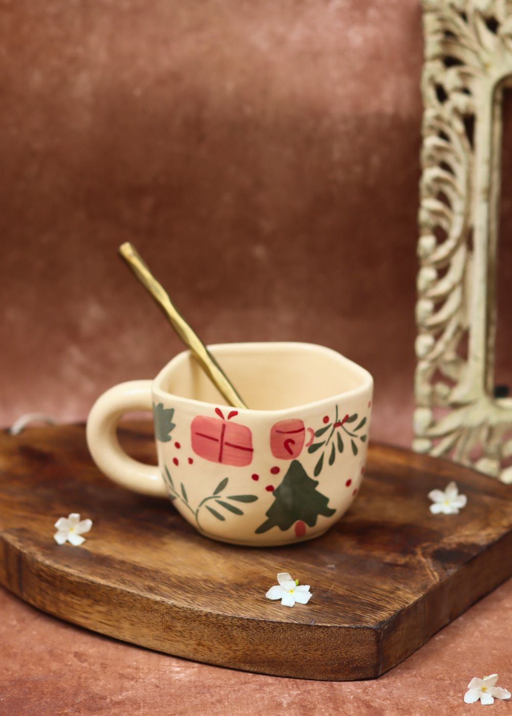 Cozy Christmas Mug made by ceramic