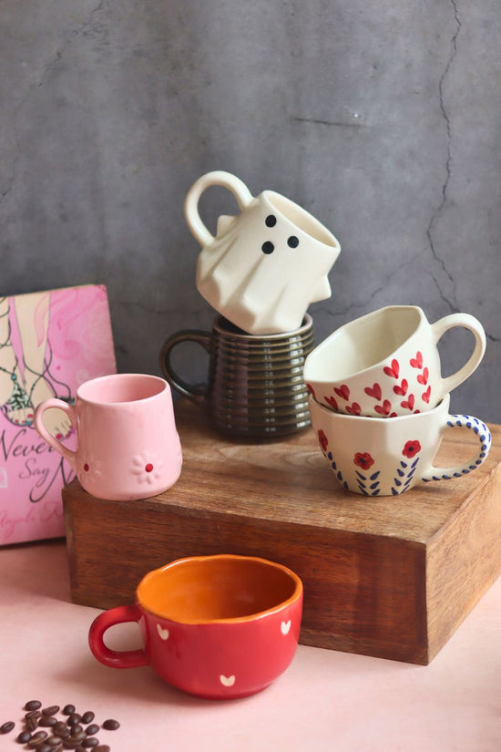 Buy 5 Bestselling Cute Mugs & Get a mug free made by ceramic