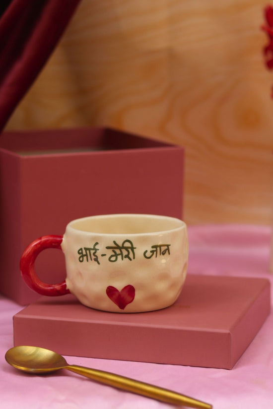 Coffee mug lead free Bhai Meri Jaan Mug in a Gift Box