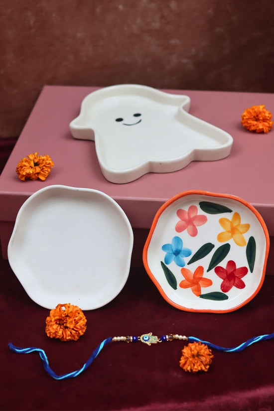The Little Joys Luxe Rakhi Gift Hamper mde by ceramic