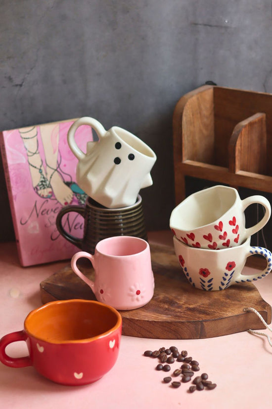 Buy 5 Bestselling Cute Mugs & Get a mug free handmade in India