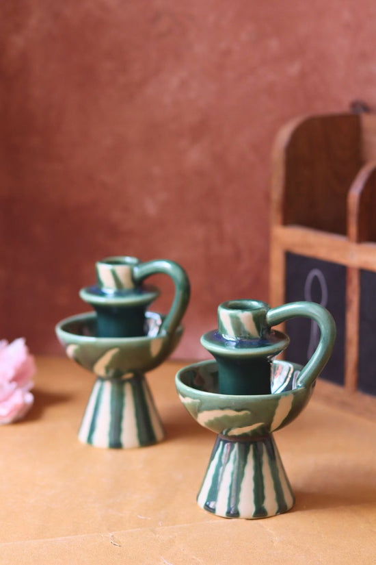 handmade Padma Candle Holder - Set of 2