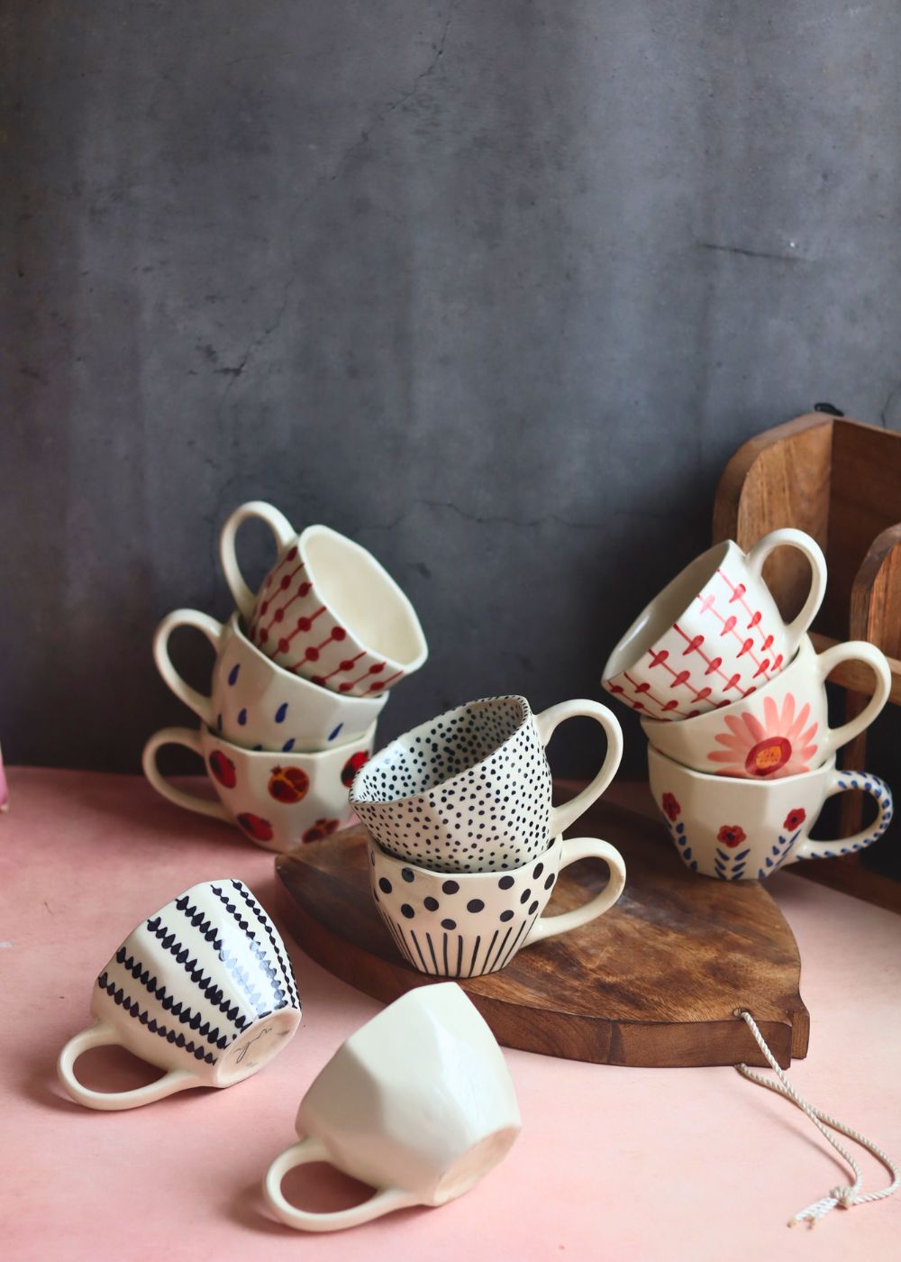 handmade Set of 10 Morning Mingle Mugs (for the price of 7)