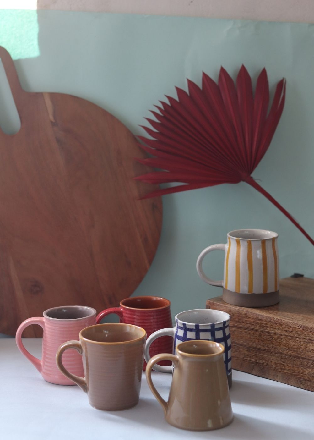 Set of 6 Artisan Mugs (for the price of 5) handmade in india