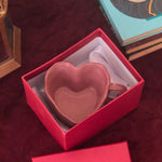 Handmade Dusty Pink Heart mug in a Gift Box