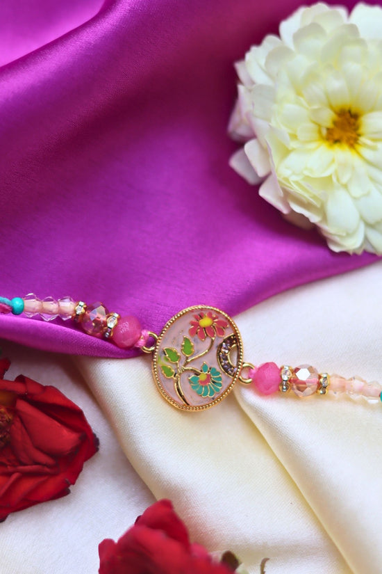 Floral Elegance Rakhi handmade in India