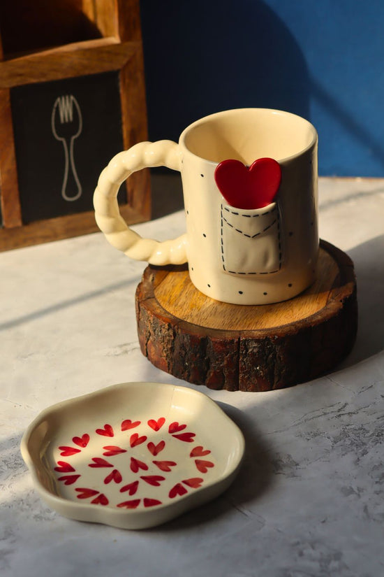 Love Letter Mug & All Heart Handmade Dessert Plate with premium quality material