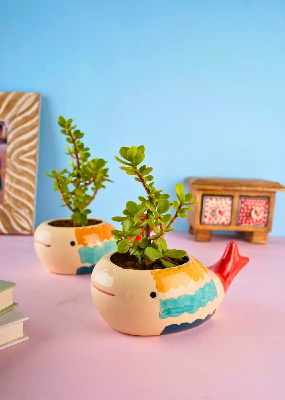 nemo fish planter handmade in india 