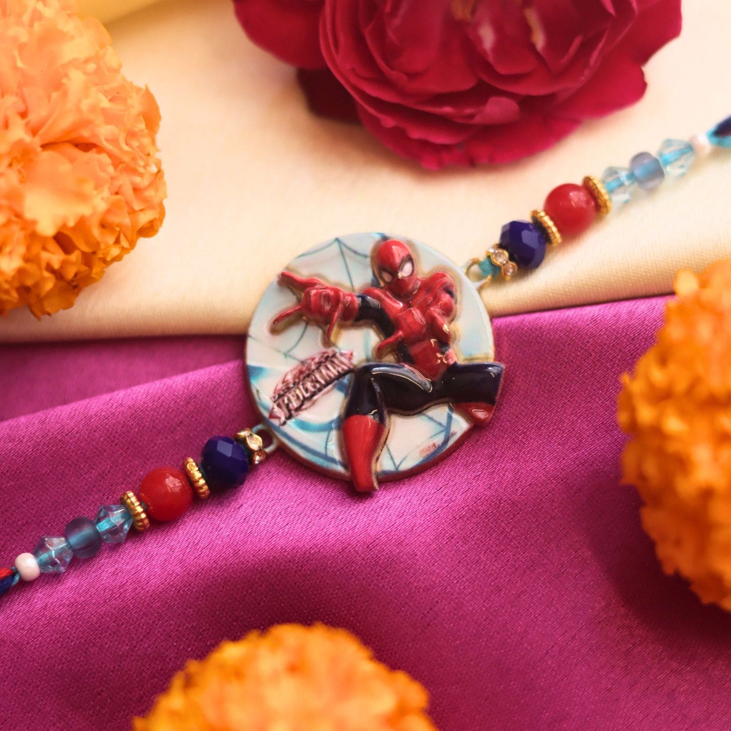 handmade Spiderman Rakhi