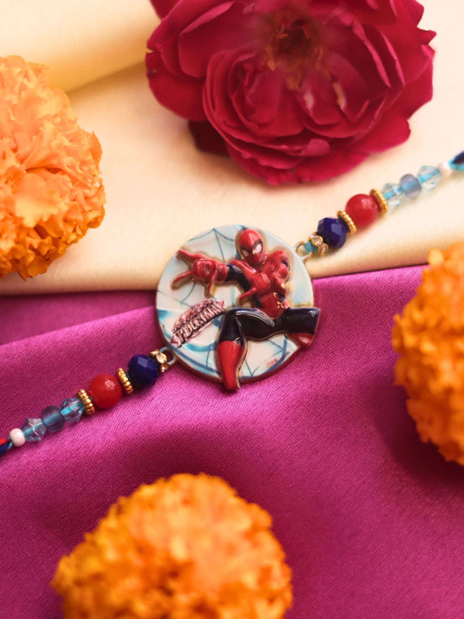 handmade Spiderman Rakhi