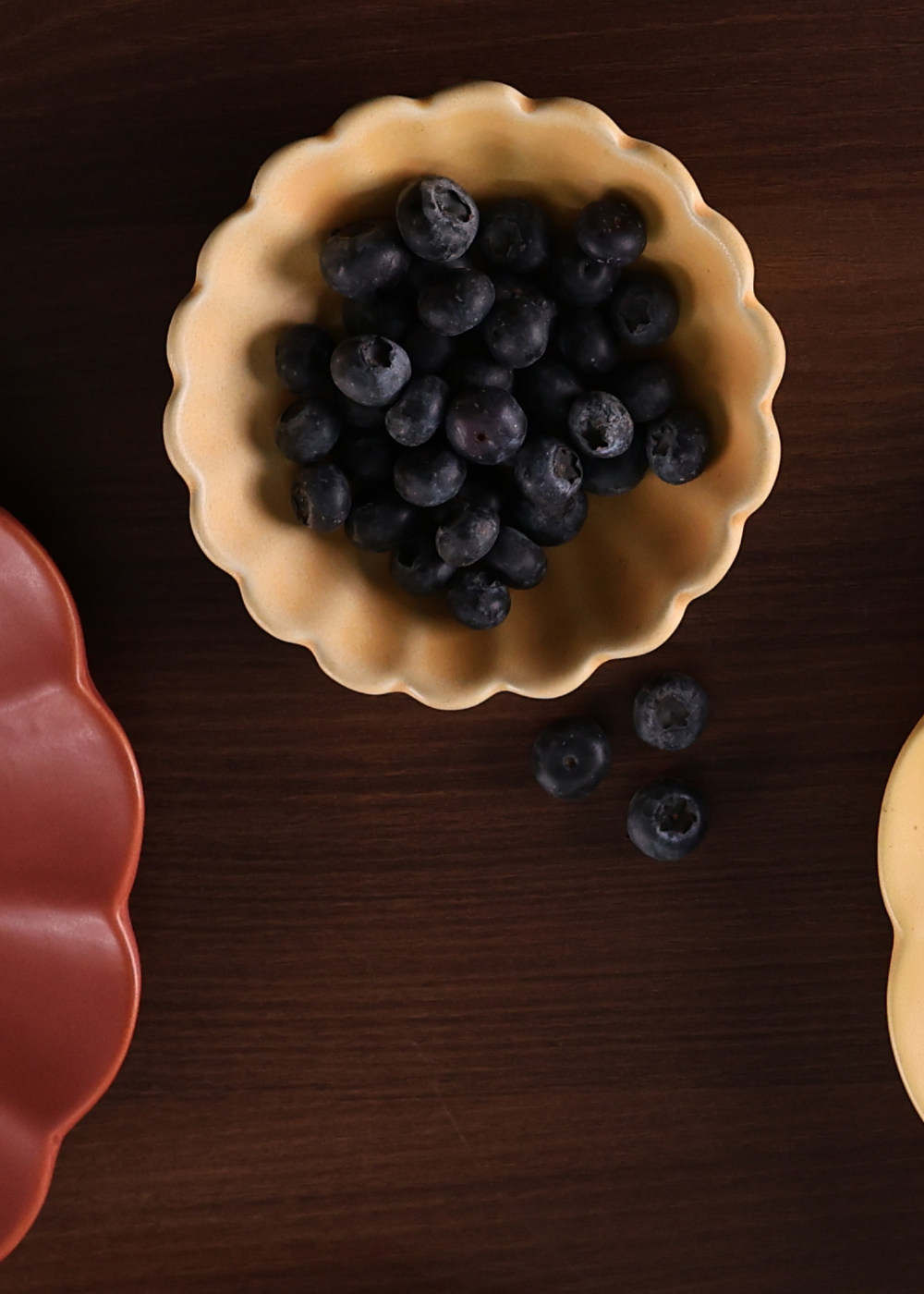 Genda phool bowl with berries