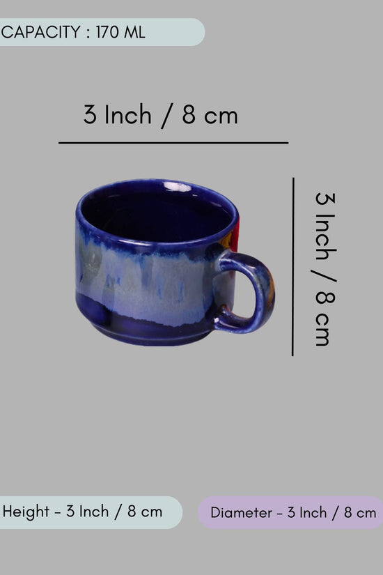 Royal Blue Chai Cup - Set of Four