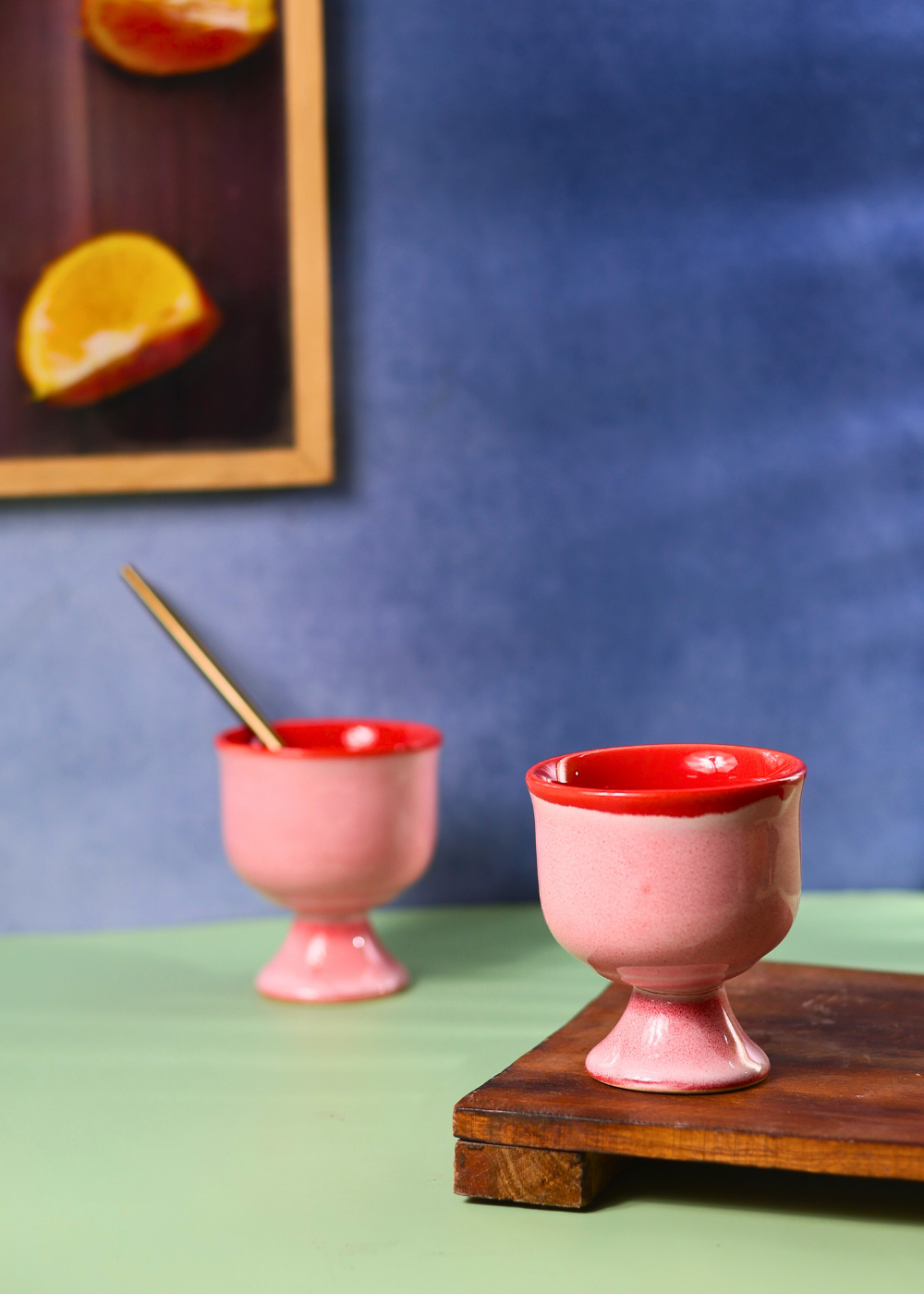 Pink Ice Cream Goblet