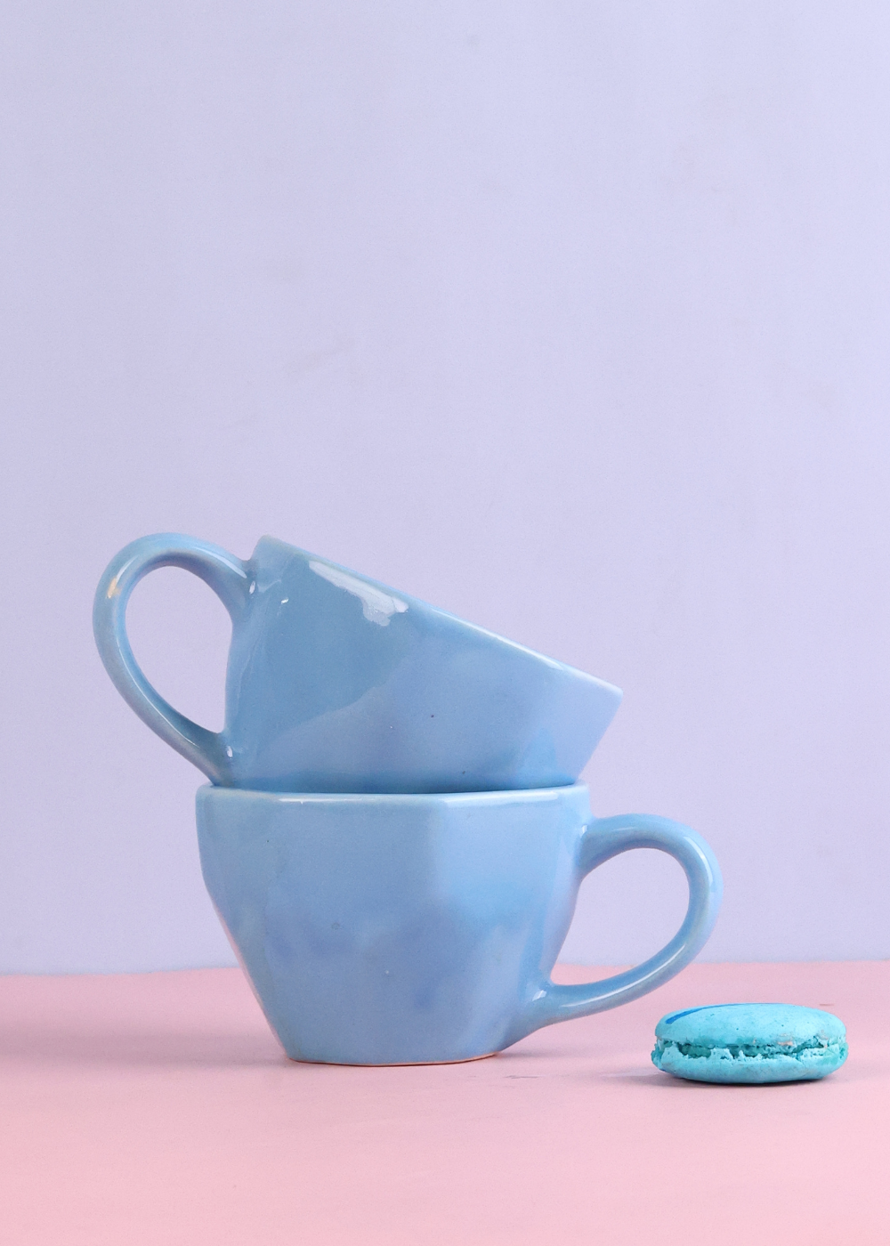 Two ocean blue mugs 