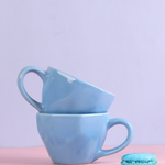 Two ocean blue mugs 