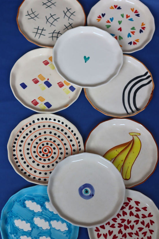handmade Set of 10 Best selling Snack Plates (For the Price of 7)