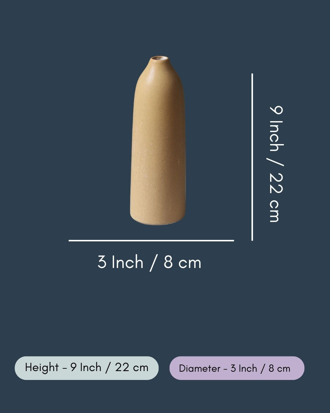 Tall Brown Vase