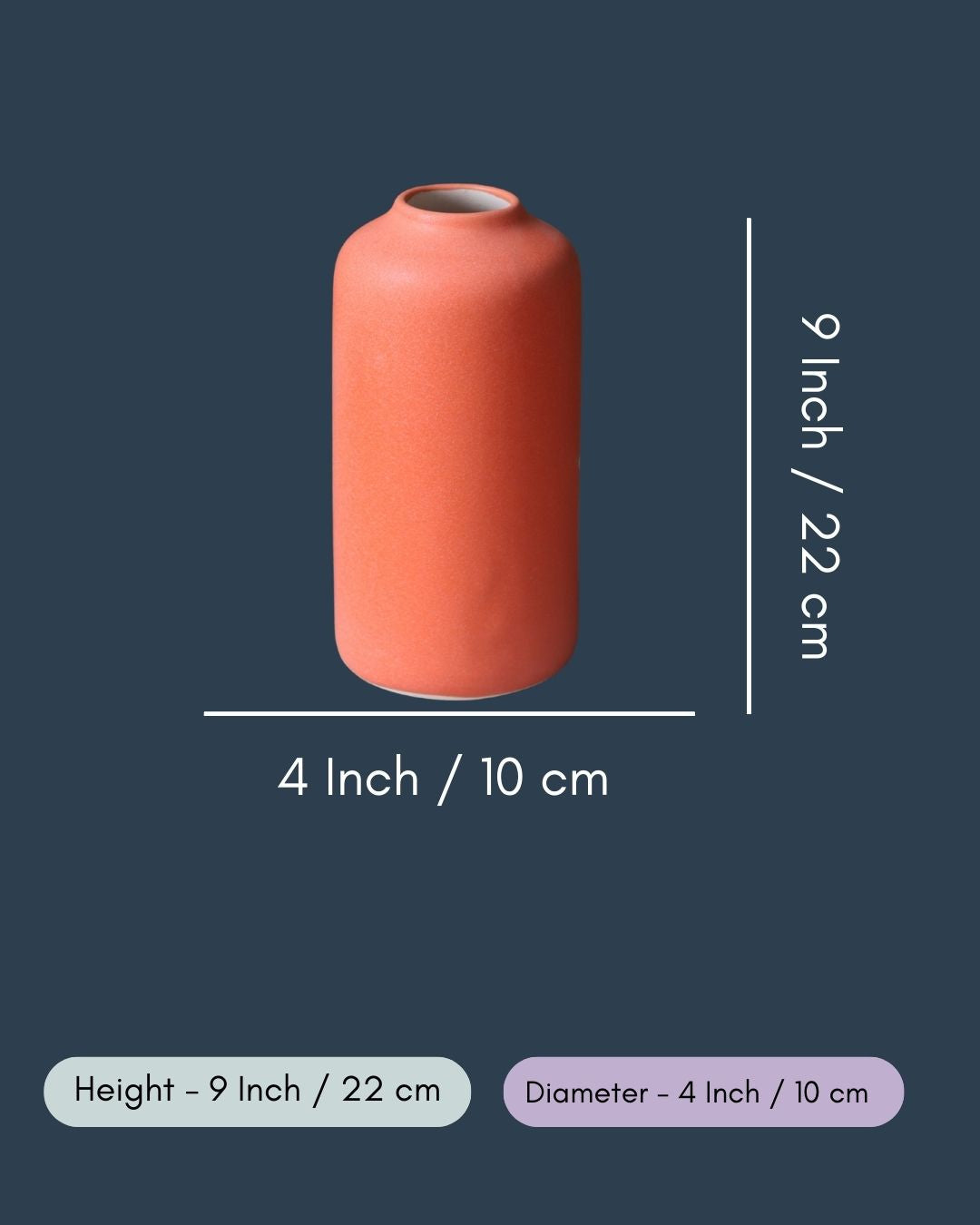 Orange Bloom Vase