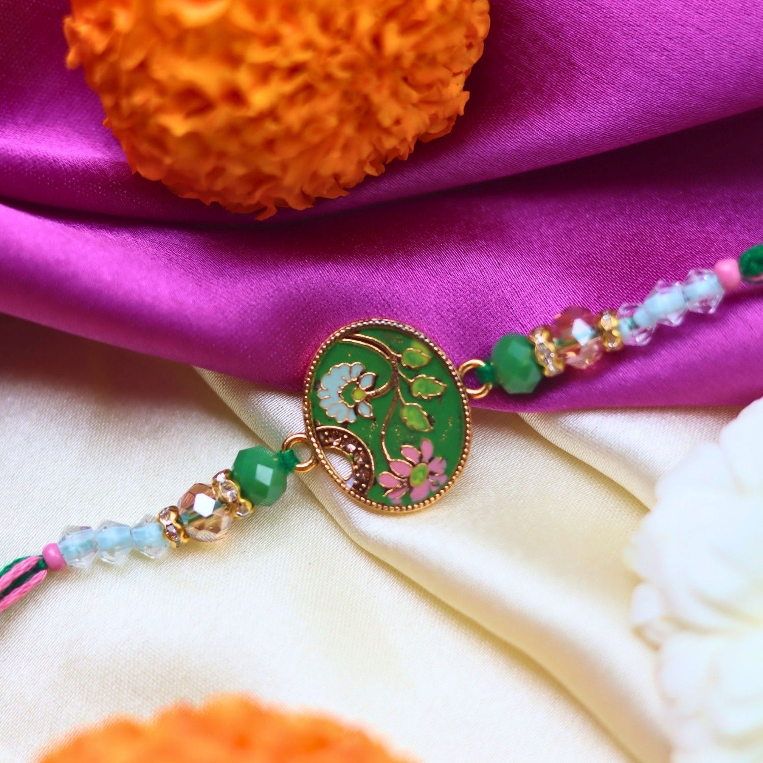Floral Elegance Rakhi for this rakhsabandhan