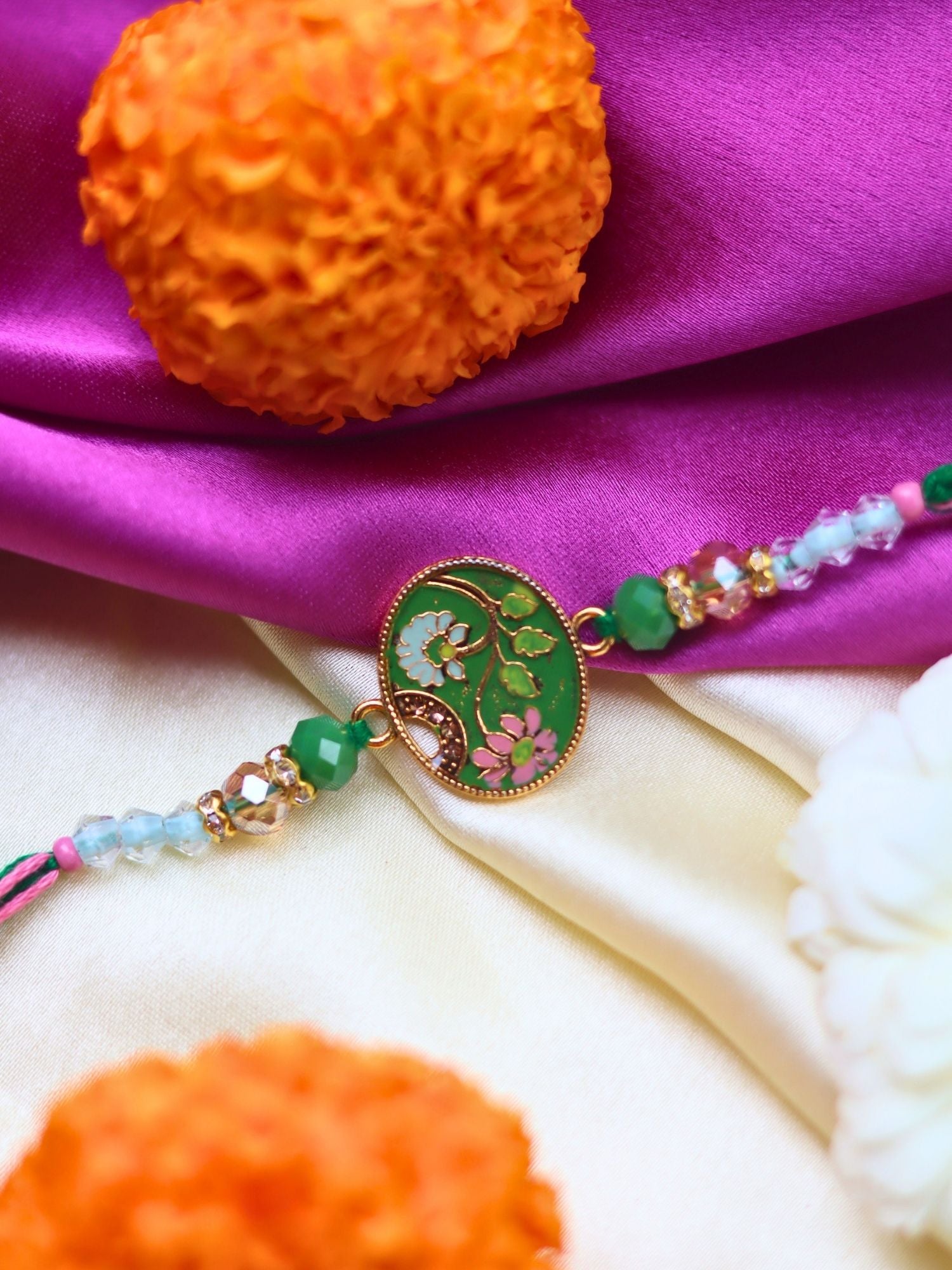 Floral Elegance Rakhi for this rakhsabandhan