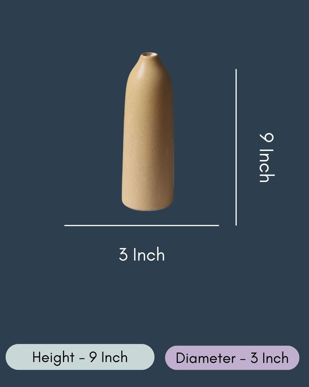 Tall Brown Vase