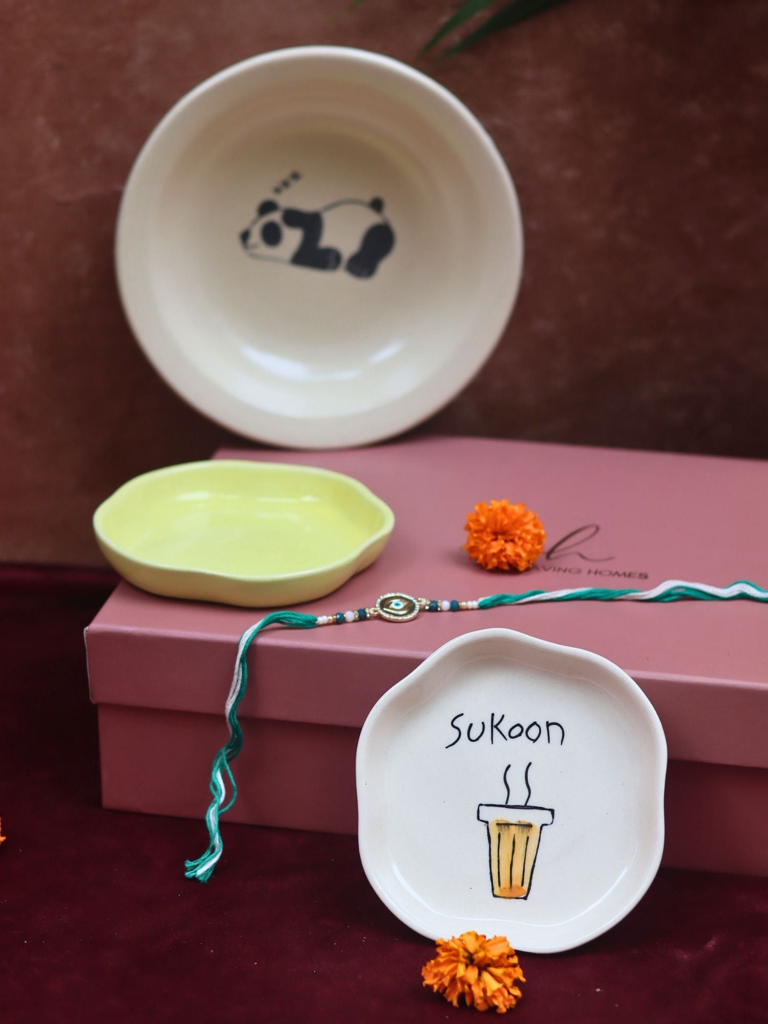 The Dreamy Charm Luxe Rakhi Gift Hamper with premium quality material