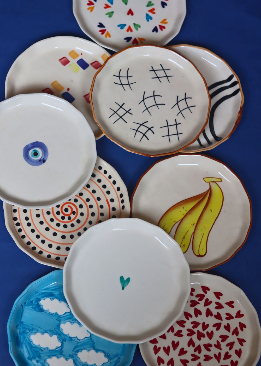 Set of 10 Best selling Snack Plates (For the Price of 7) handmade in India