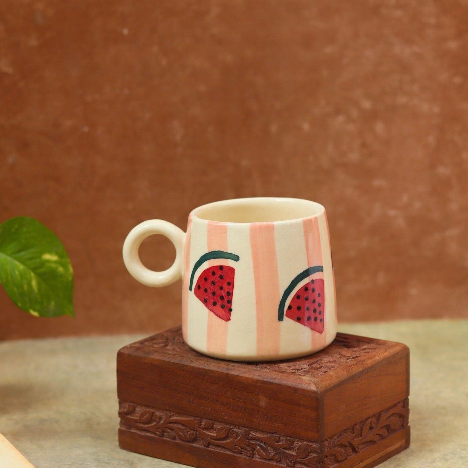 Melon Mug made by ceramic