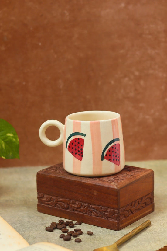 Melon Mug made by ceramic