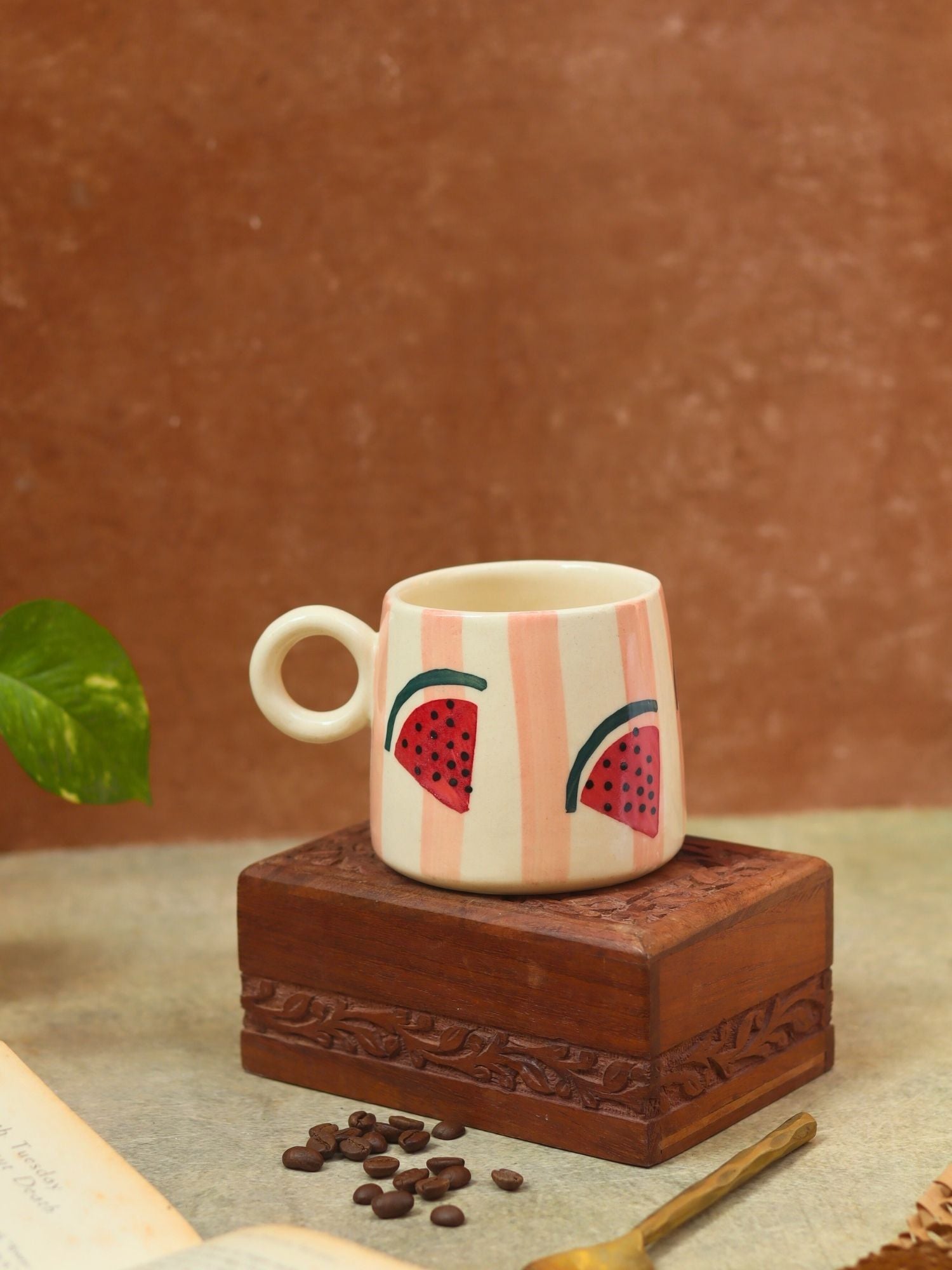 Melon Mug made by ceramic