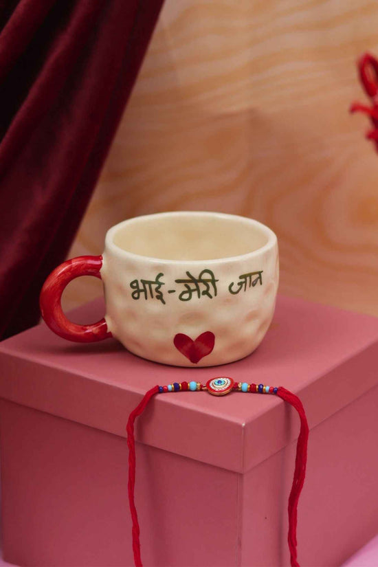 Bhai meri jaan Mug with Elegant evil eye rakhi Gift Box