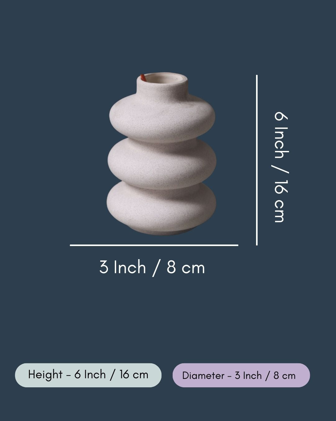 Sanded Moulded Vase