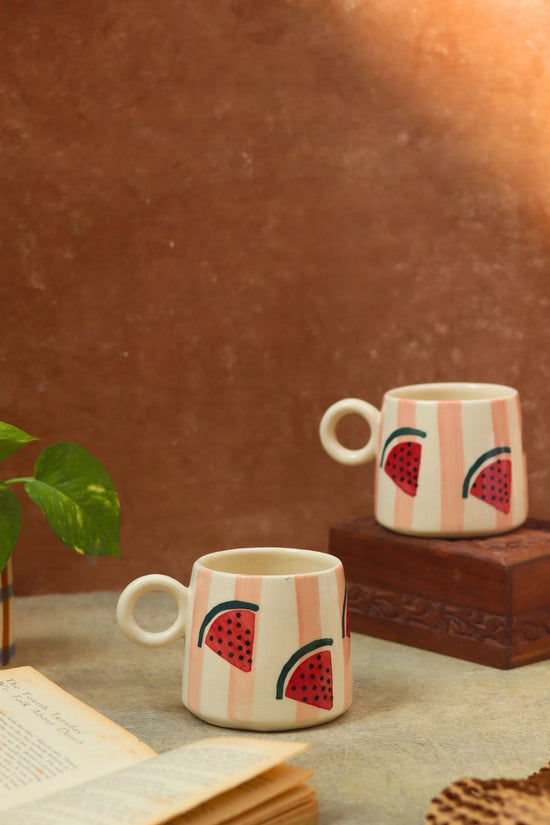 Melon Mug handmade in india