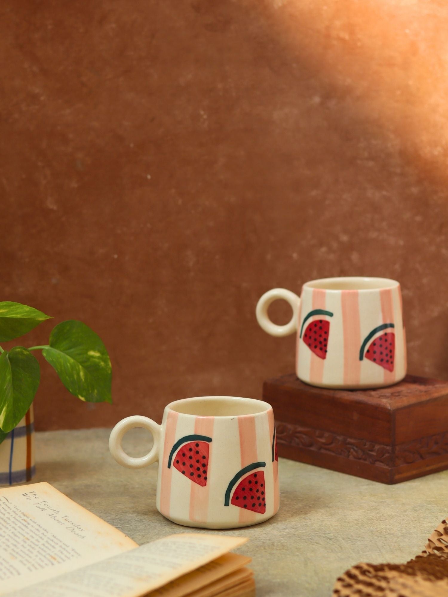 Melon Mug handmade in india