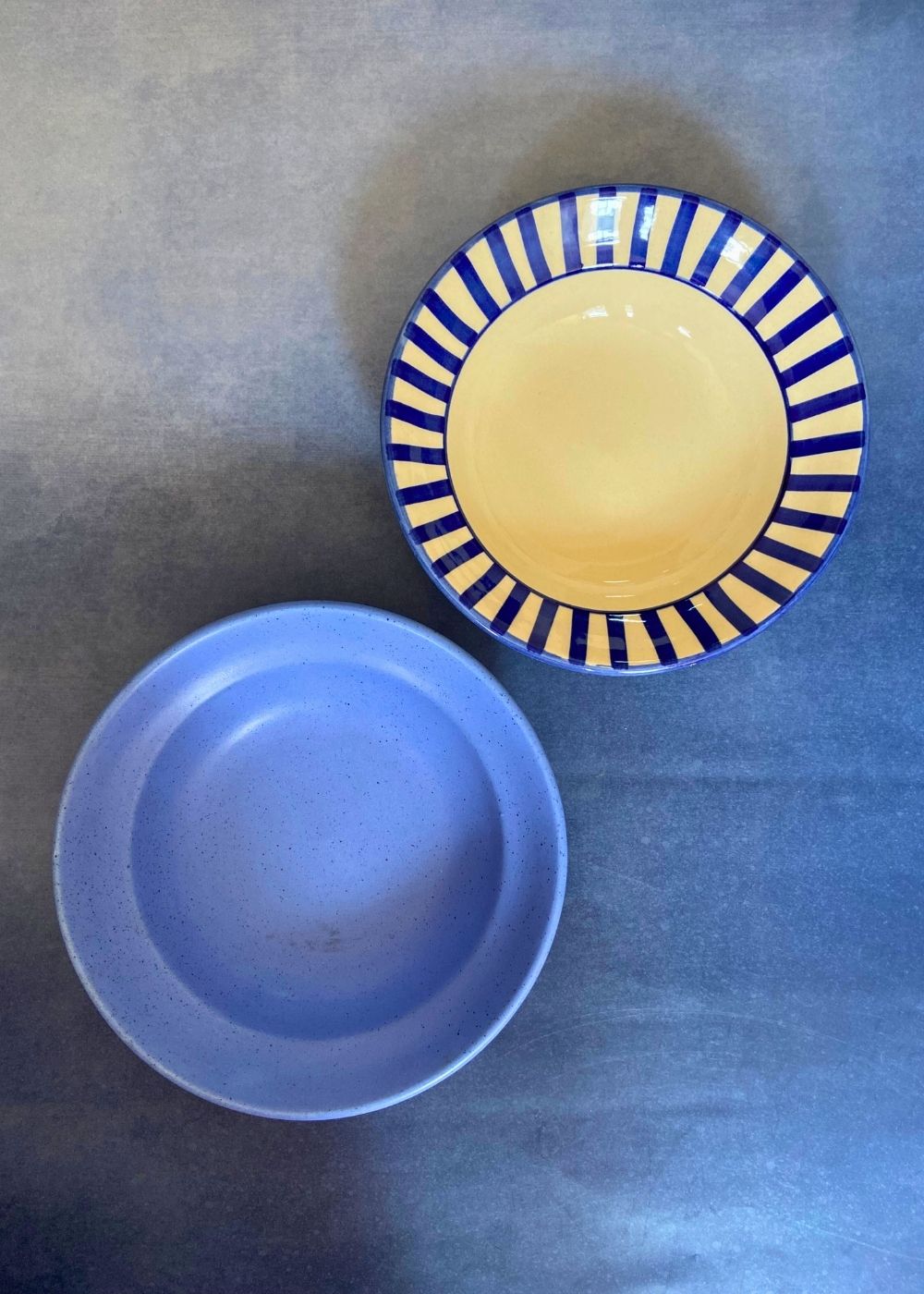 set of 2 pasta plate combo