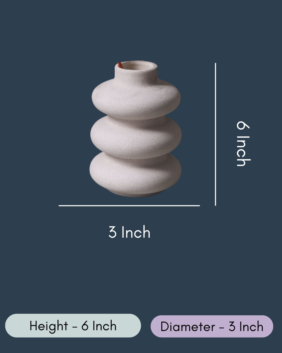 Sanded Moulded Vase
