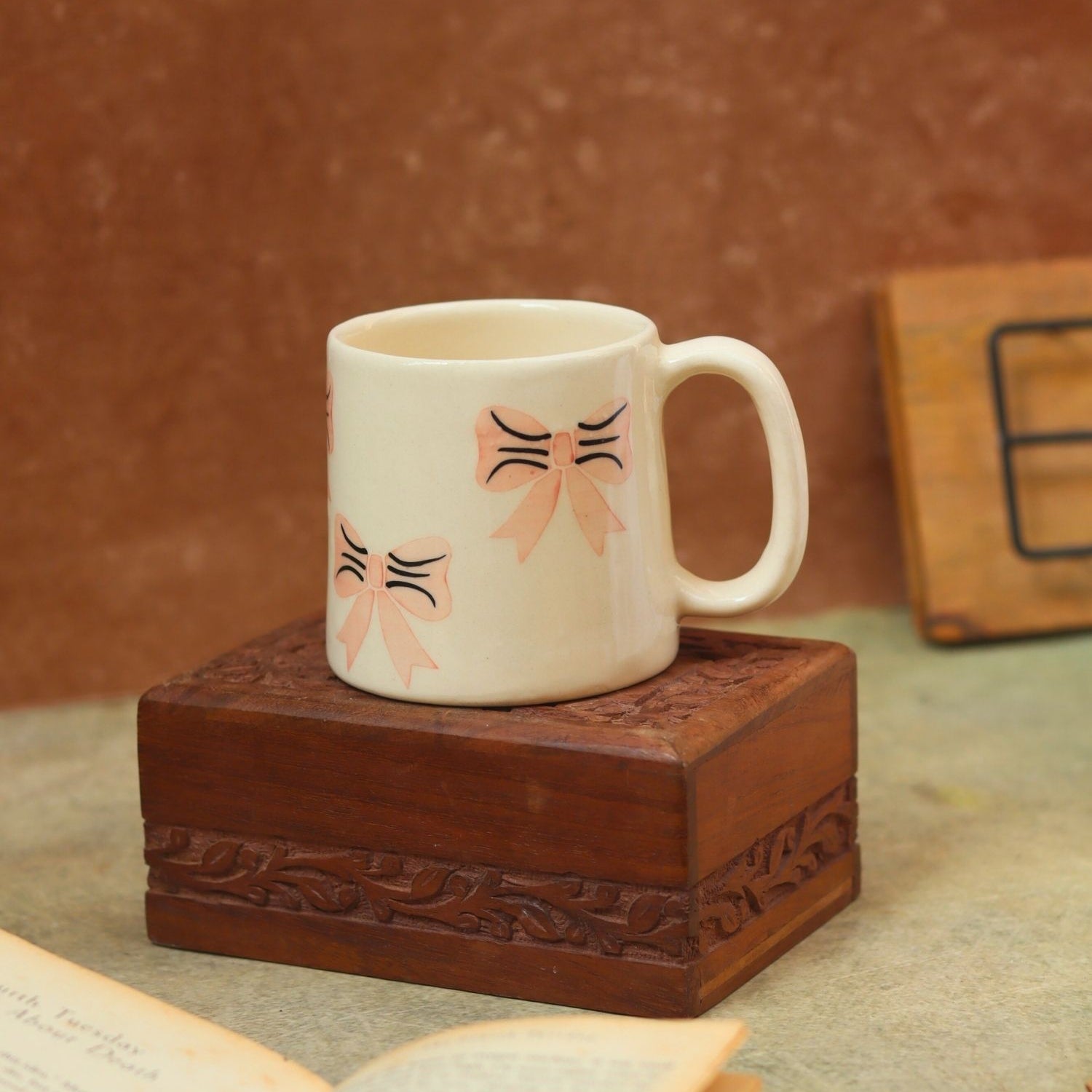 Handmade Ribbon Mug