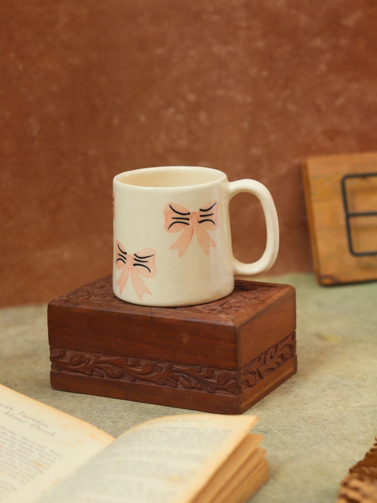 Handmade Ribbon Mug